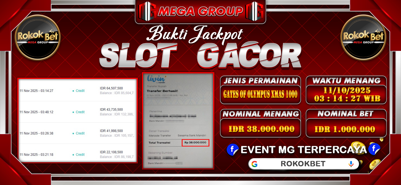 Bukti JP situs Rokokbet hari Rabu, 12 November 2025