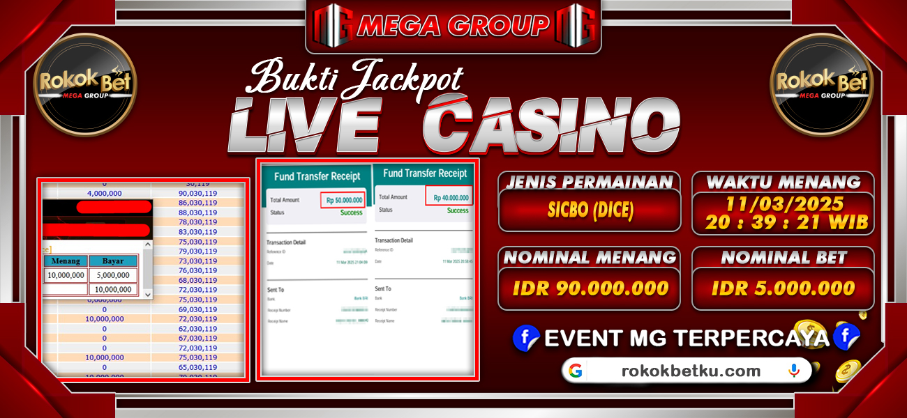 Bukti JP situs Rokokbet hari Selasa, 11 Maret 2025